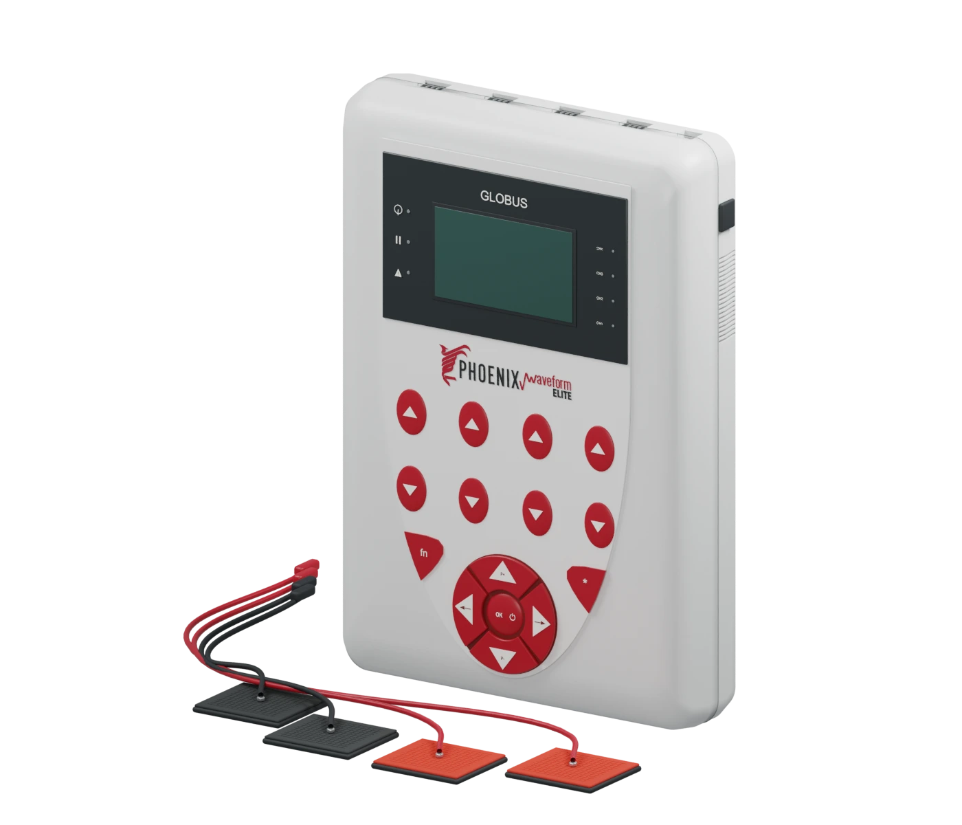 Phoenix Waveform device with red controls and red and black pads